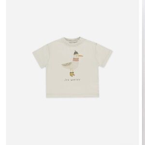 Rylee + Cru Relaxed Tee Seagull in Haze